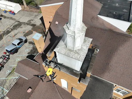 How drone cleaning improves safety and access for tall structures