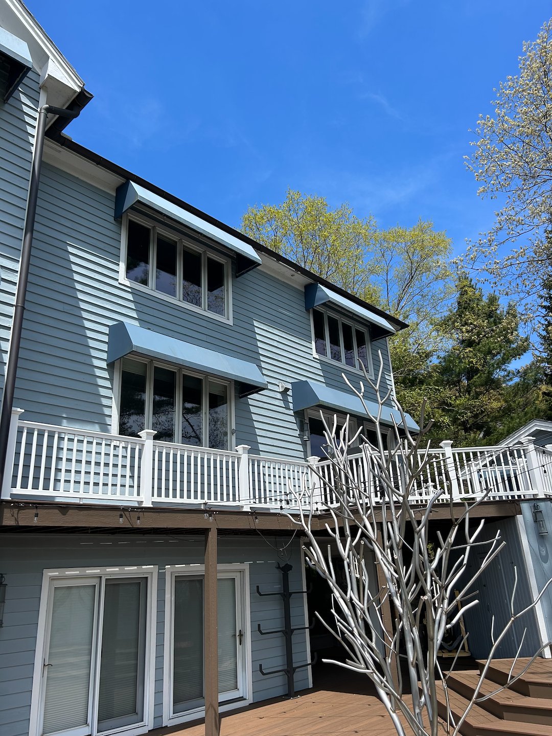 Awning and deck Softwash cleaning Saugatuck Michigan 