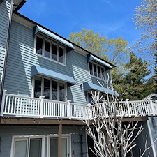 Awning and deck Softwash cleaning Saugatuck Michigan 