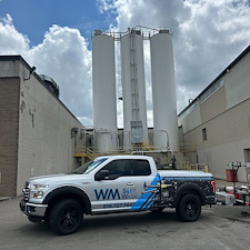 Drone Silo Softwash Cleaning Grand Rapids Michigan 