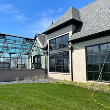 Window cleaning house and greenhouse 