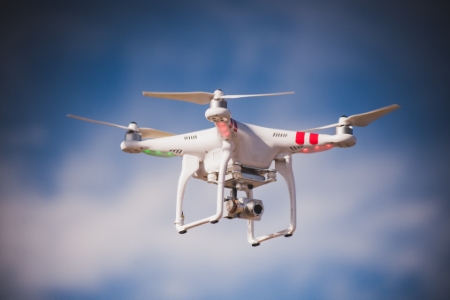 Drone industrial building cleaning